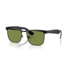 Ray-Ban Wayfarer Deluxe Matte Black Green (56) 0RB3875