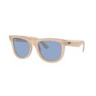 Ray-Ban Wayfarer Reverse Opal Beige/Honey Light Blue (53) 0RBR0502S