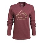 Polera Manga Larga de Mujer Vortex Alpine Burdeo