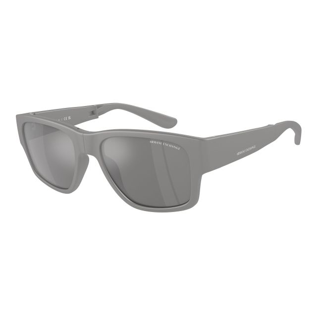 Armani Exchange Matte Grey Grey Mirror Silver (56) 0AX4141SU