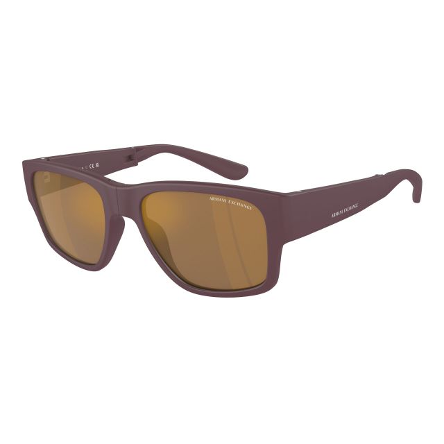 Armani Exchange Matte Bordeaux Brown Mirror Bronze (56) 0AX4141SU