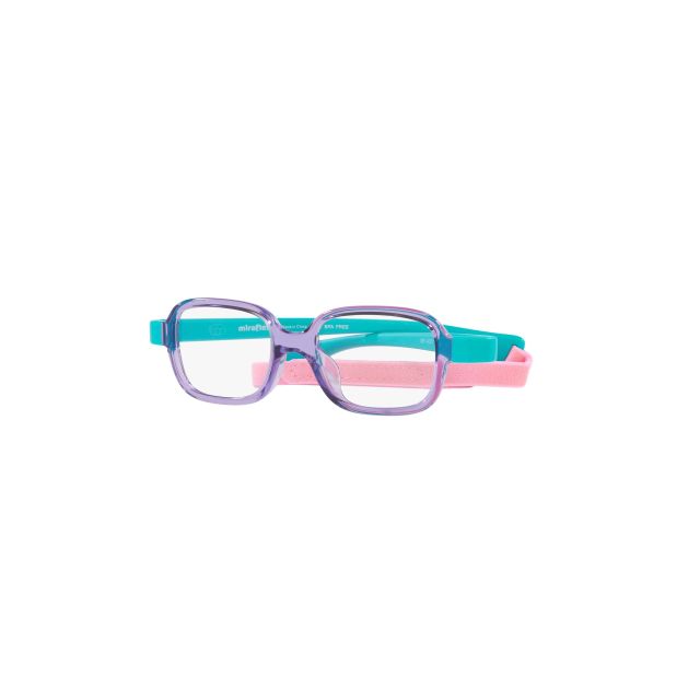 Lentes opticos para Niños Miraflex Lila con Turquesa