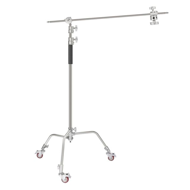 Soporte metálico en C de 335 cm con ruedas NEEWER SC330W 