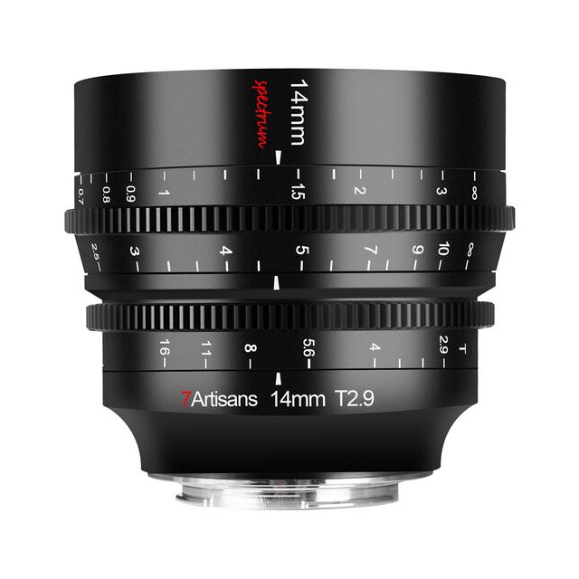 Lente de cine de focal fija Spectrum 14 mm T2.9 de 7artisans