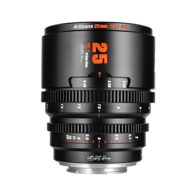 Lente de cine 7artisans 25 mm Photoelectric Hope S35 T2.1