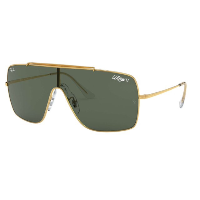 Lentes de Sol Ray-Ban Wings II Oro Lente Verde Clasico RB3697