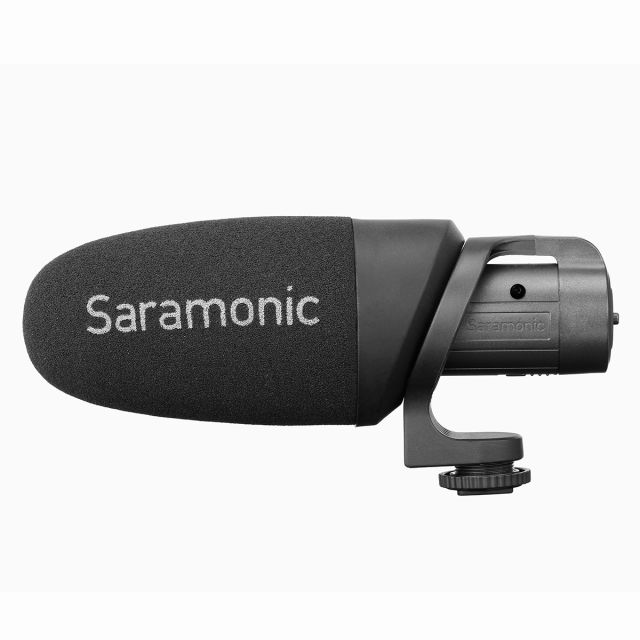 Micrófono Shotgun con Bateria para Cámaras DSRL o Smartphone Saramoinc