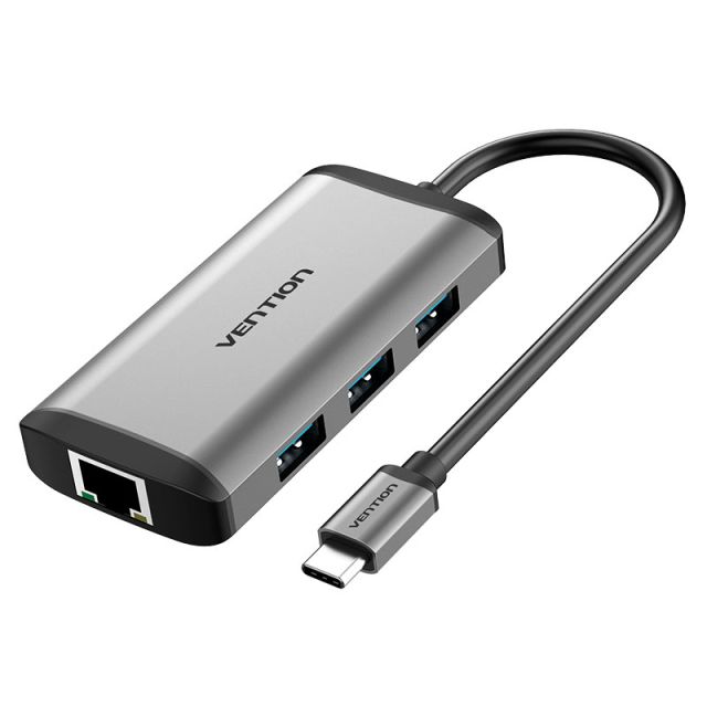 Hub 6 en 1 HDMI4K/USB3.0x3/PD/RJ45 - Vention