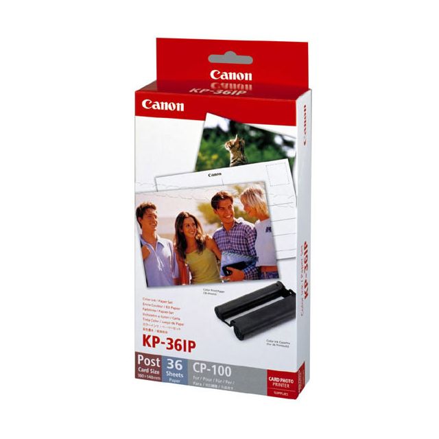 Set de 36 Papel Fotografico + Tinta KP-36IP Canon