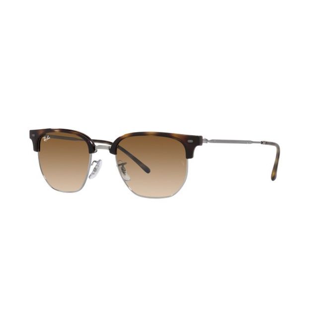 Lentes de Sol Ray Ban New Clubmaster Gunmetal Clear Gradient Brown